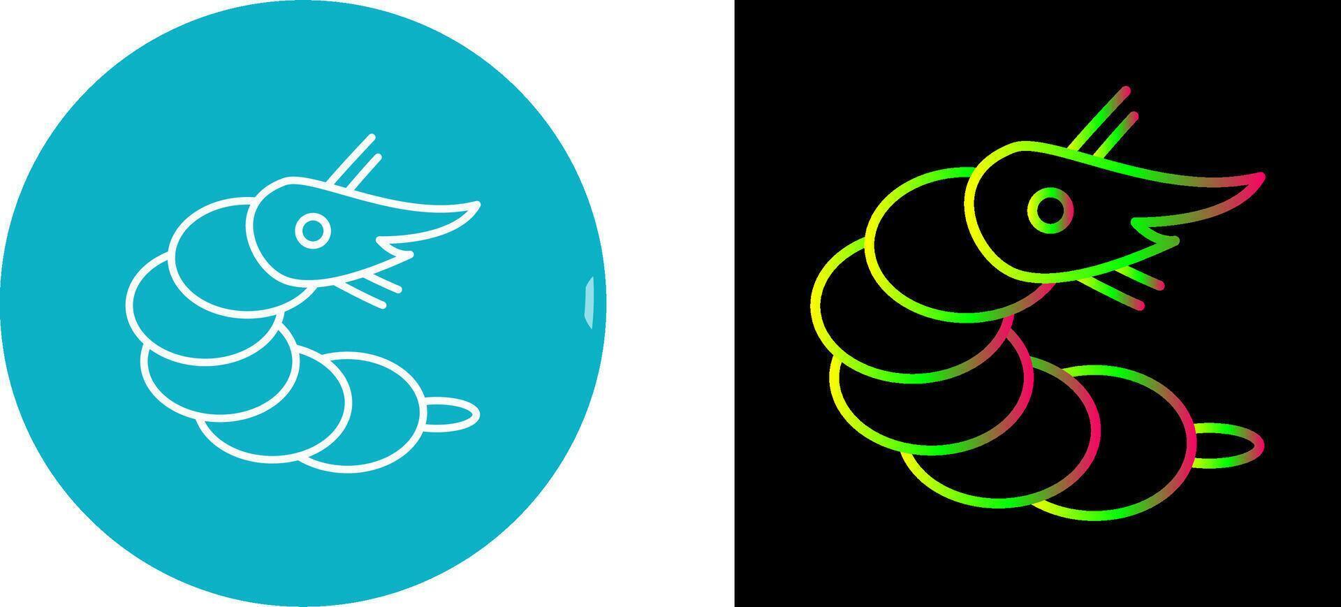 Shrimp Icon Design vector