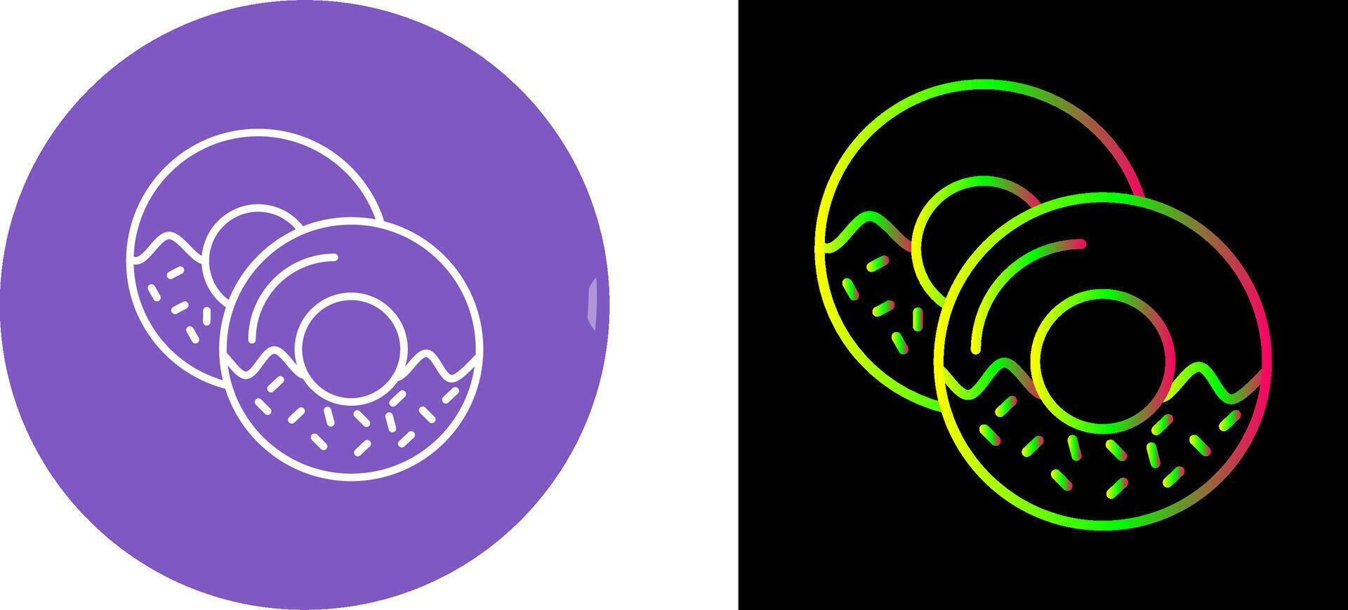 Doughnut Icon Design vector