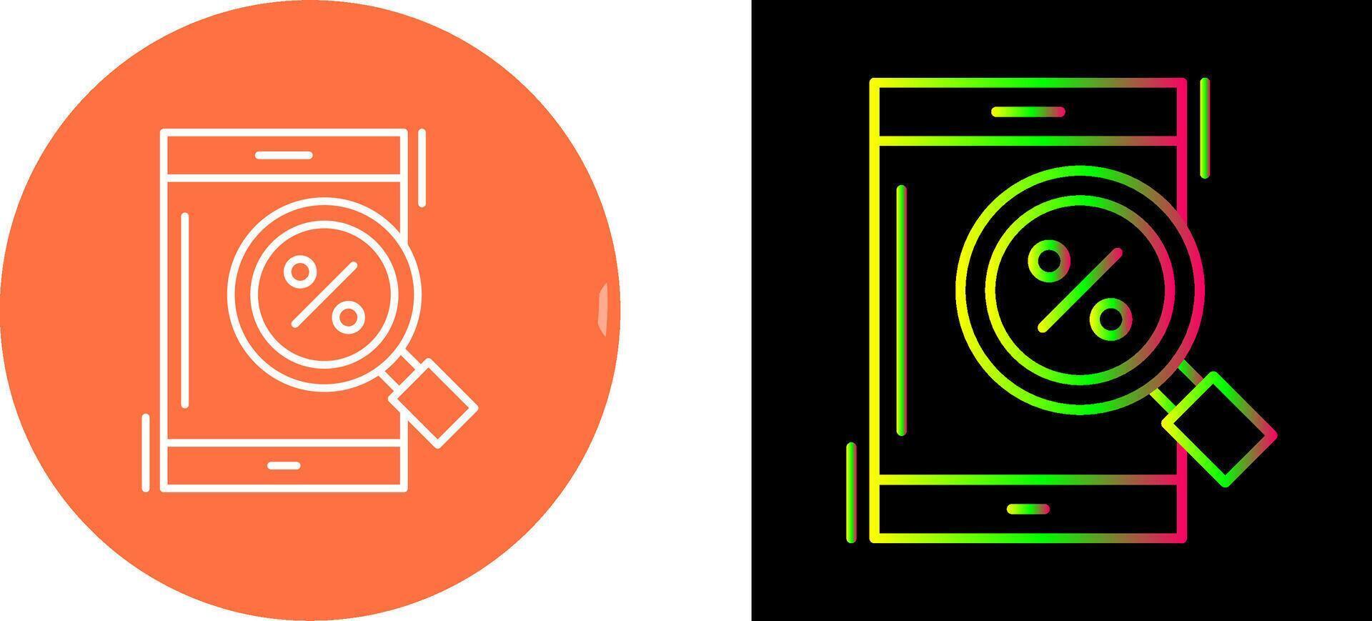 Magnifying Glass Icon Design vector