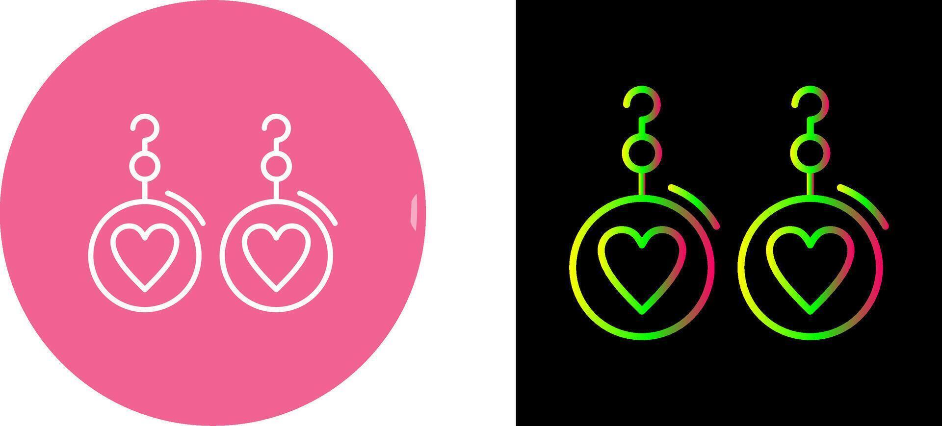 Earrings Icon Design vector