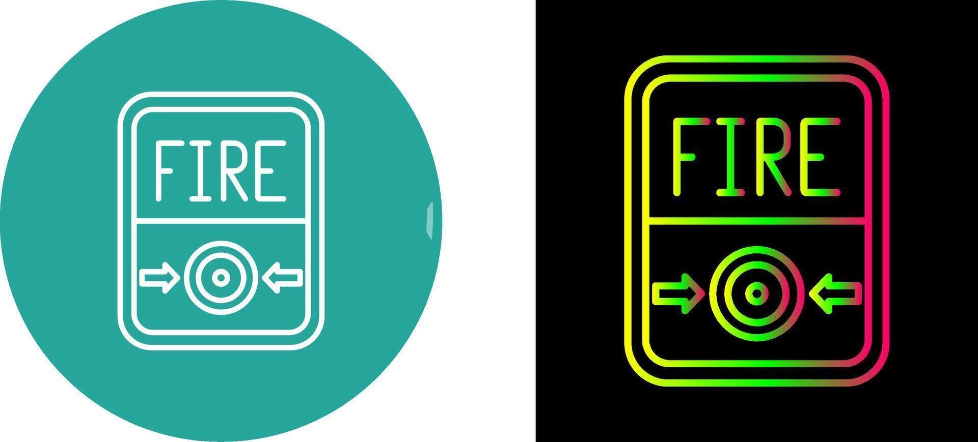 Fire Button Icon Design vector
