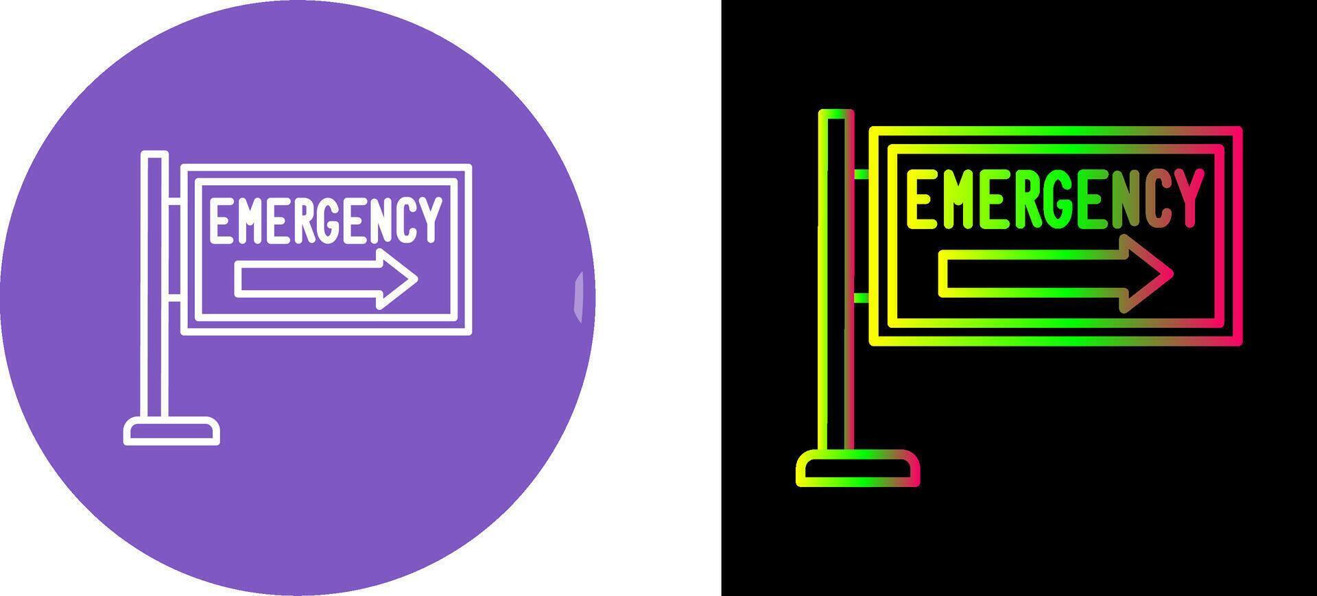 Emergency Sign Icon Design vector