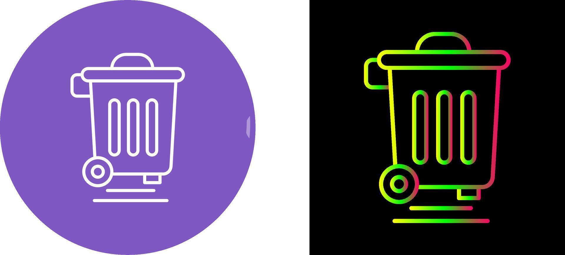 Dustbin Icon Design vector