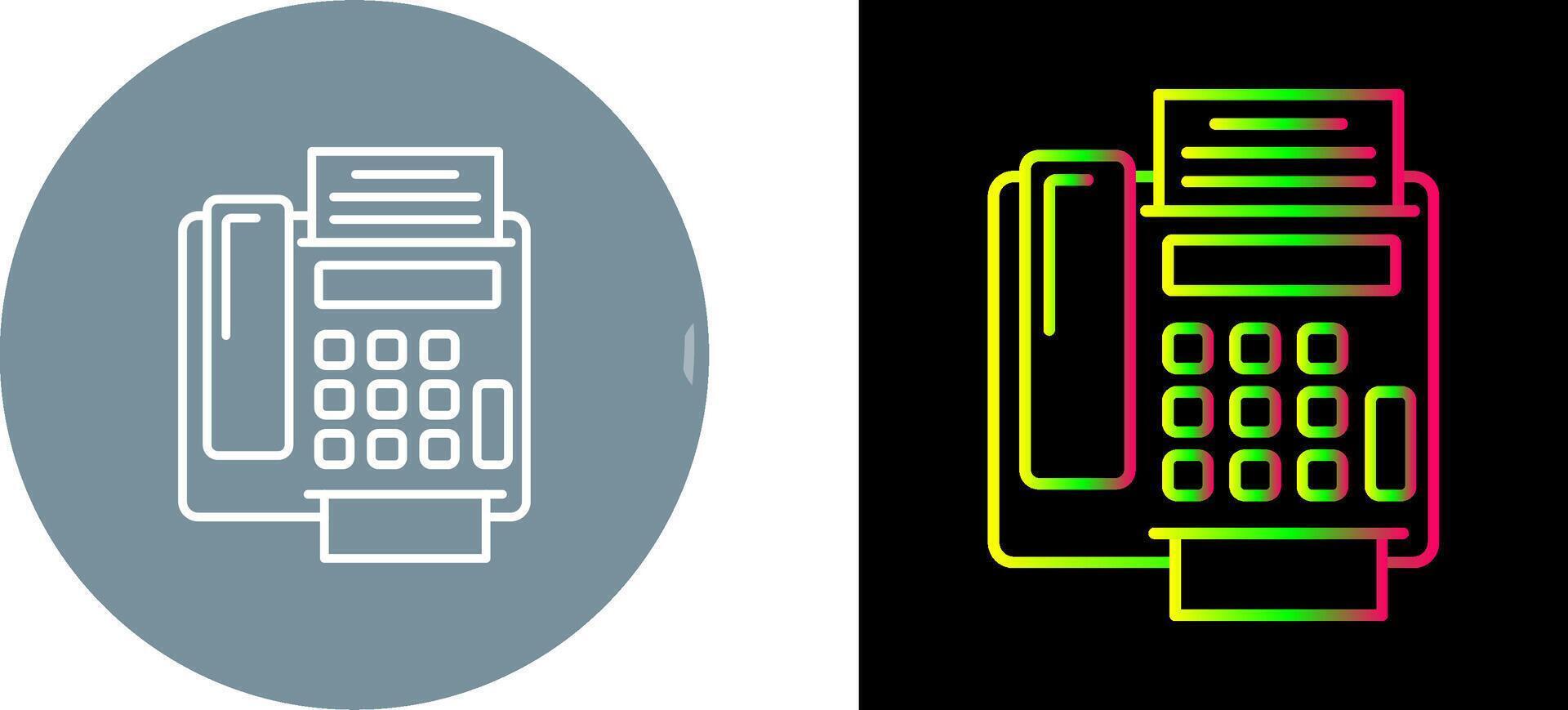 fax Machine Icon Design vector