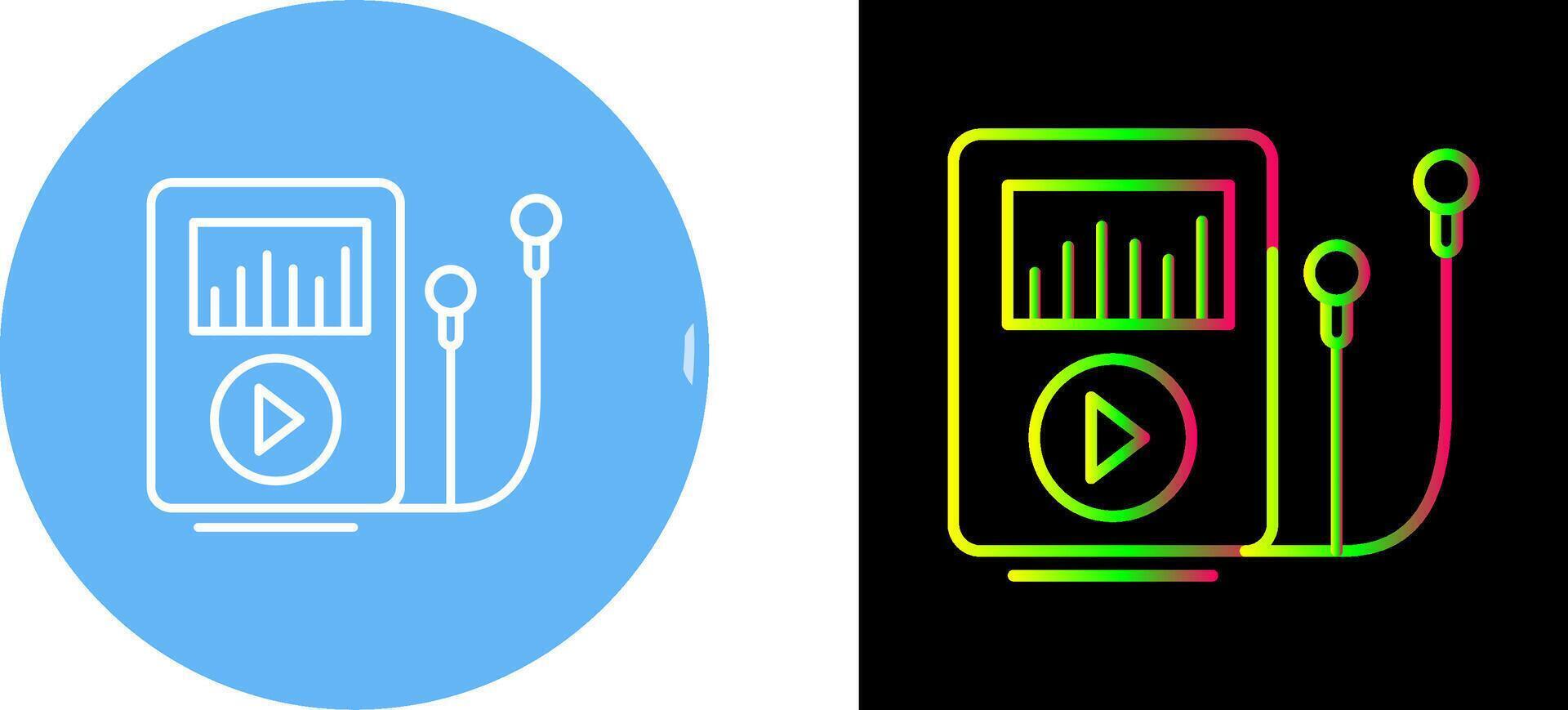 Music Player Icon Design vector