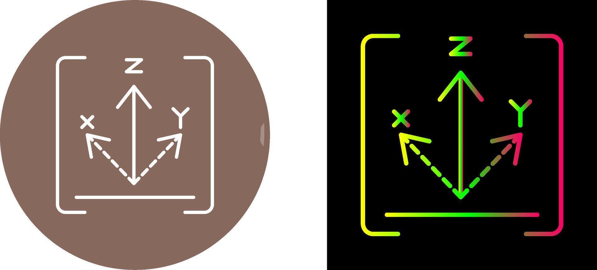 Axis Icon Design vector