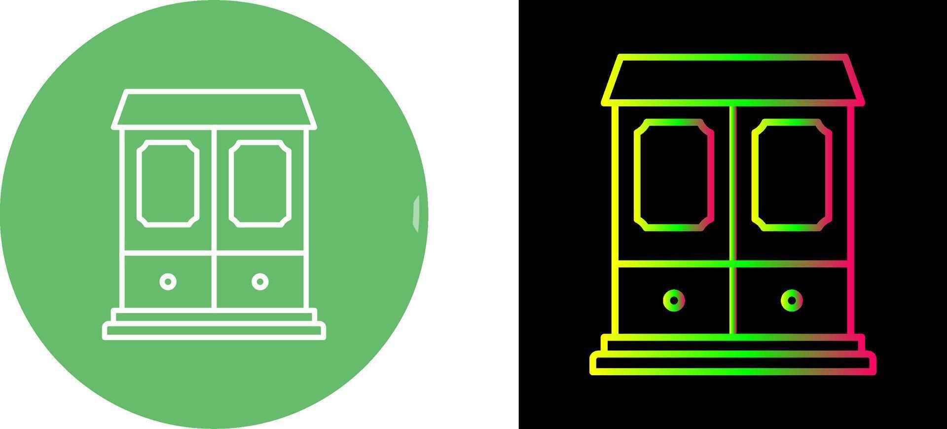Wardrobe Icon Design vector