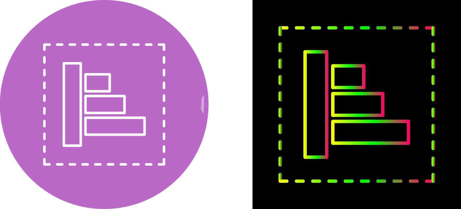 Object Alignment Icon Design vector