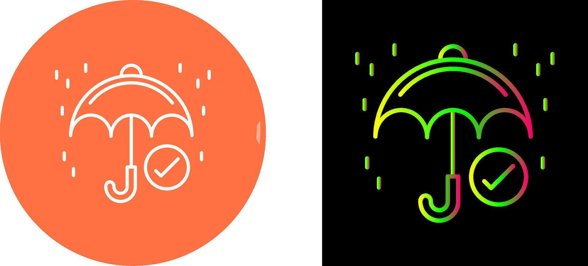 Keep Dry Icon Design vector