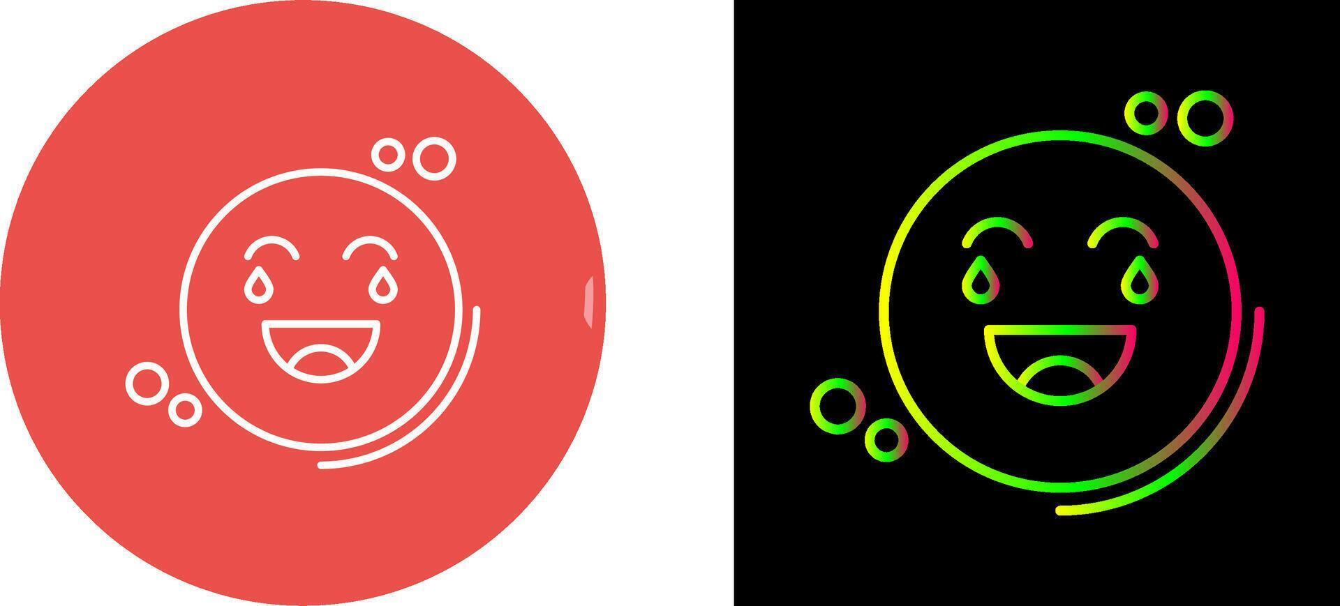 Loughing Icon Design vector