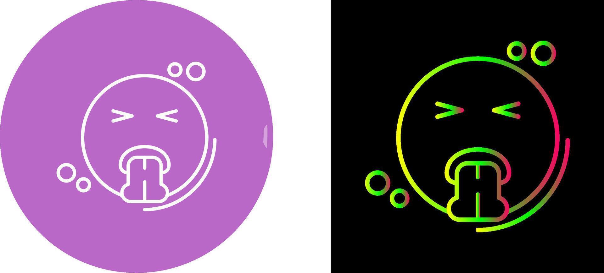 Vomit Icon Design vector