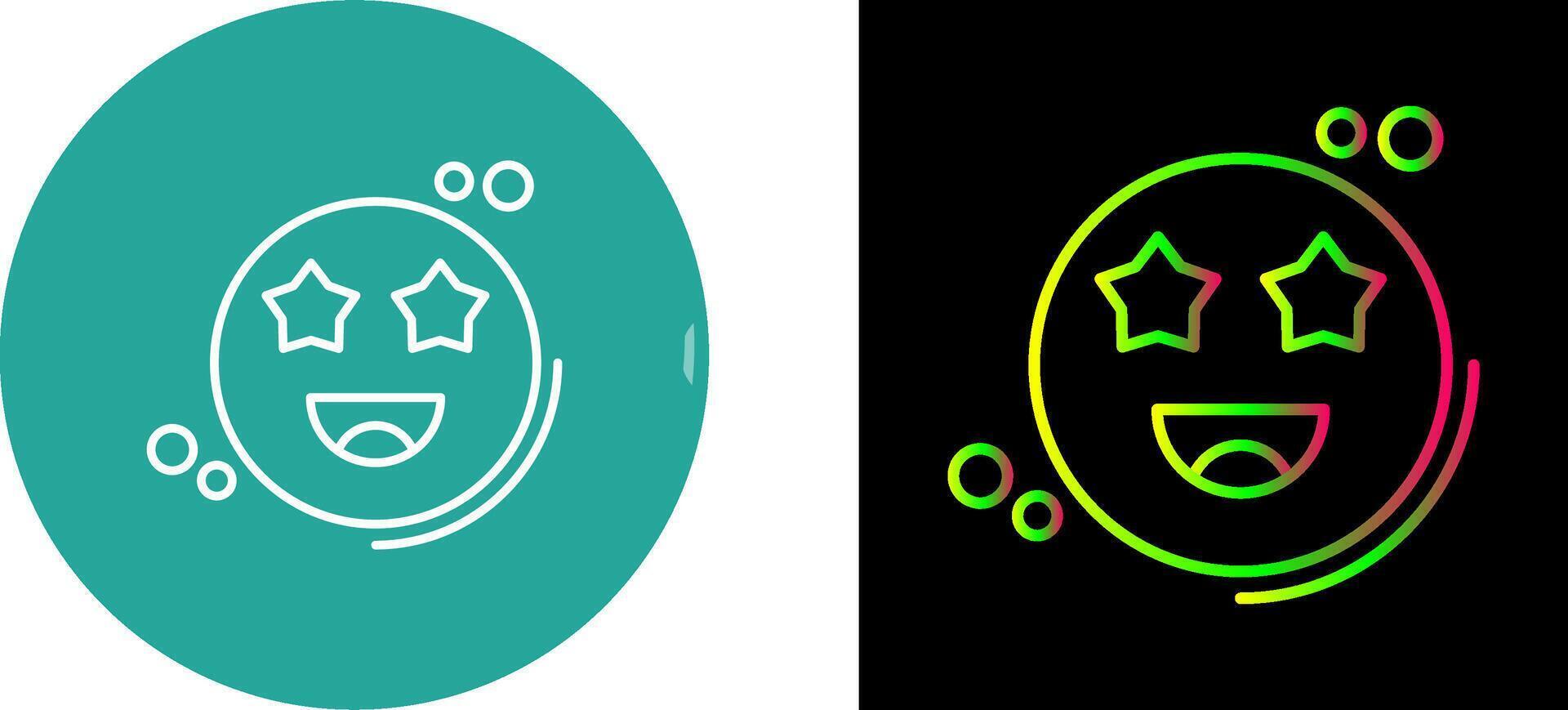 Starstruck Icon Design vector
