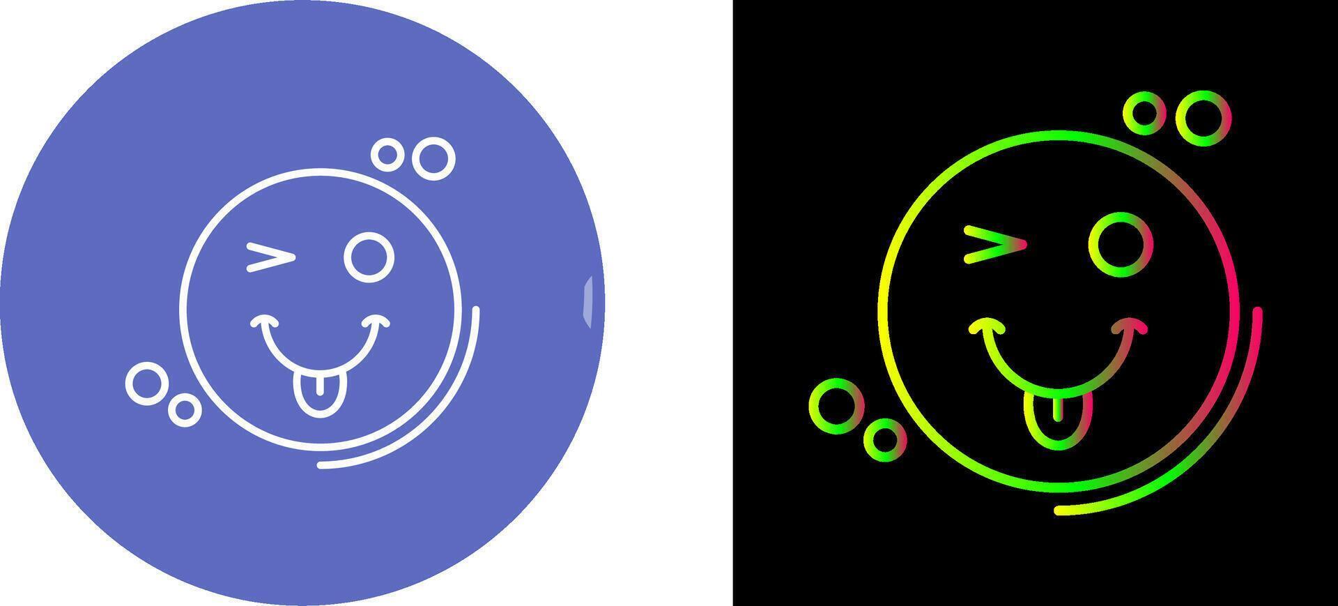 Tongue Out Icon Design vector