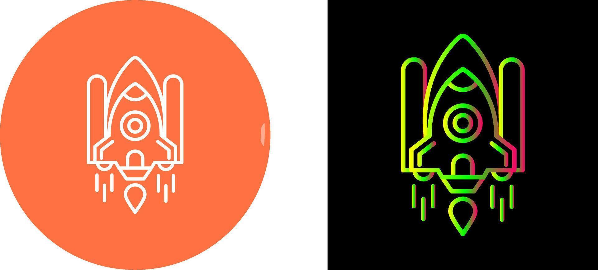 Space Shuttle Icon Design vector