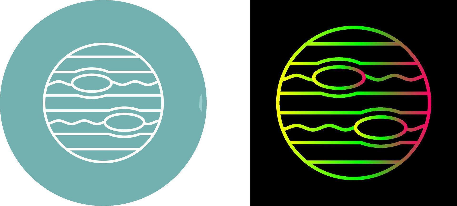 Neptune Icon Design vector
