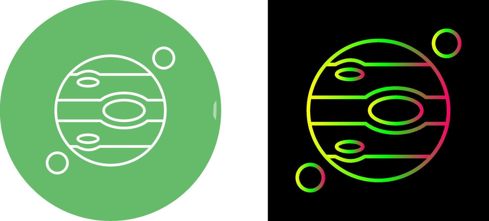 Jupiter Icon Design vector
