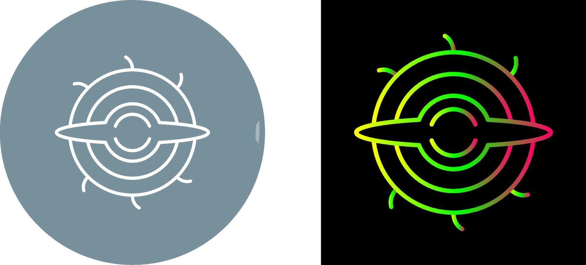 Black Hole Icon Design vector