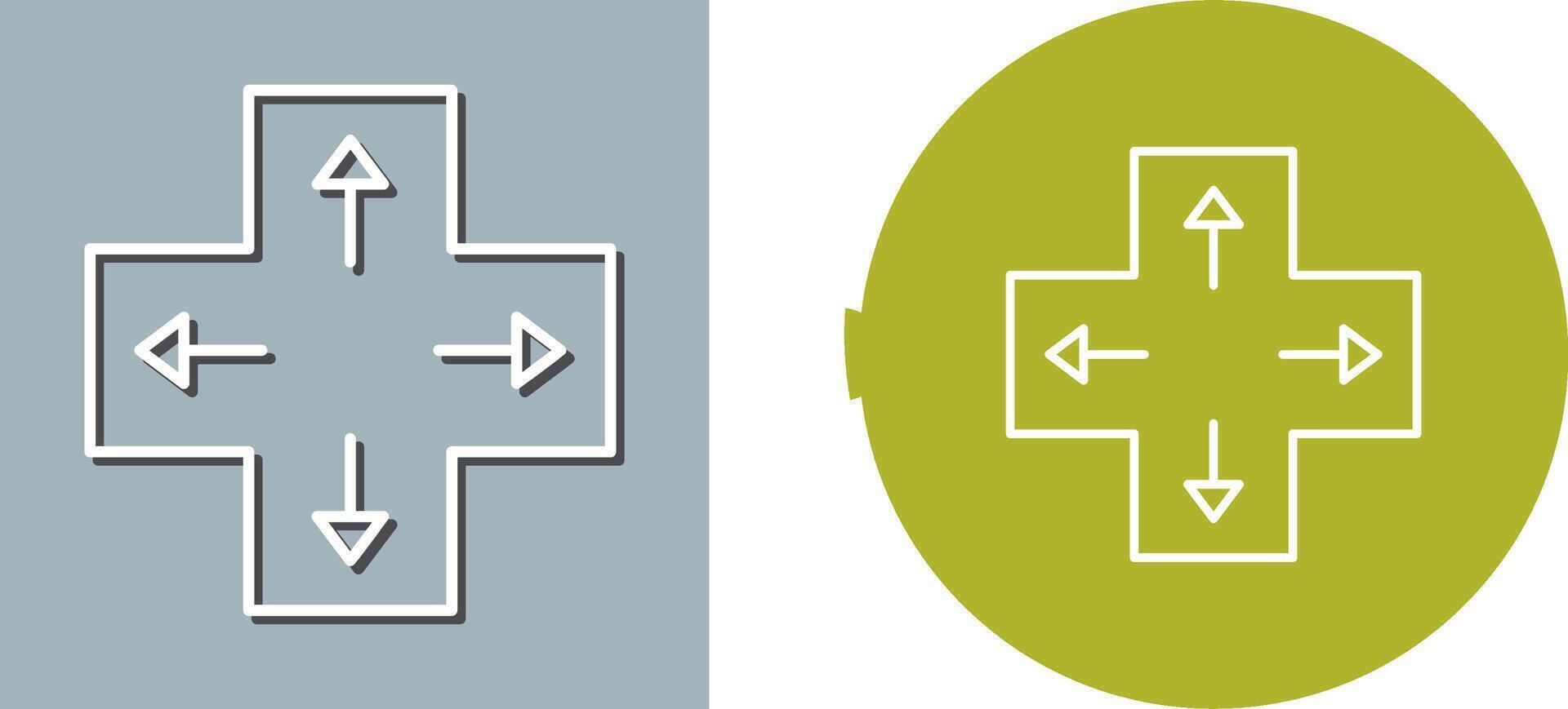 Unique Direction Keys Icon Design vector