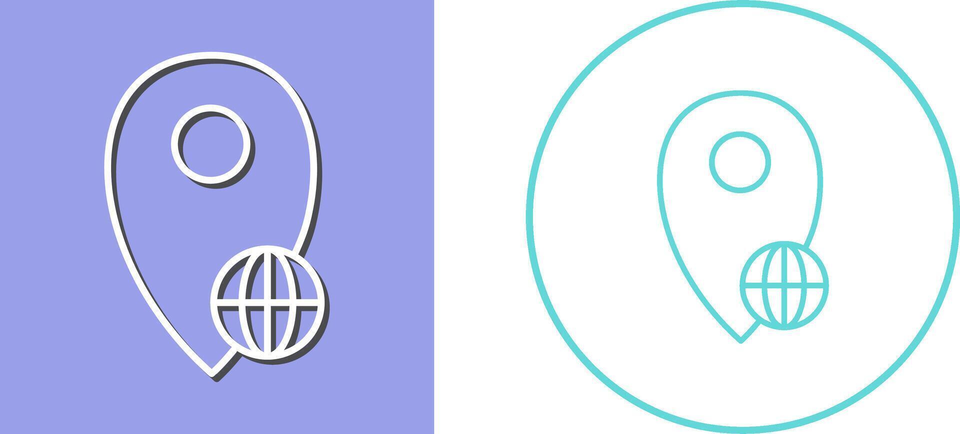 Global Locations Icon Design vector
