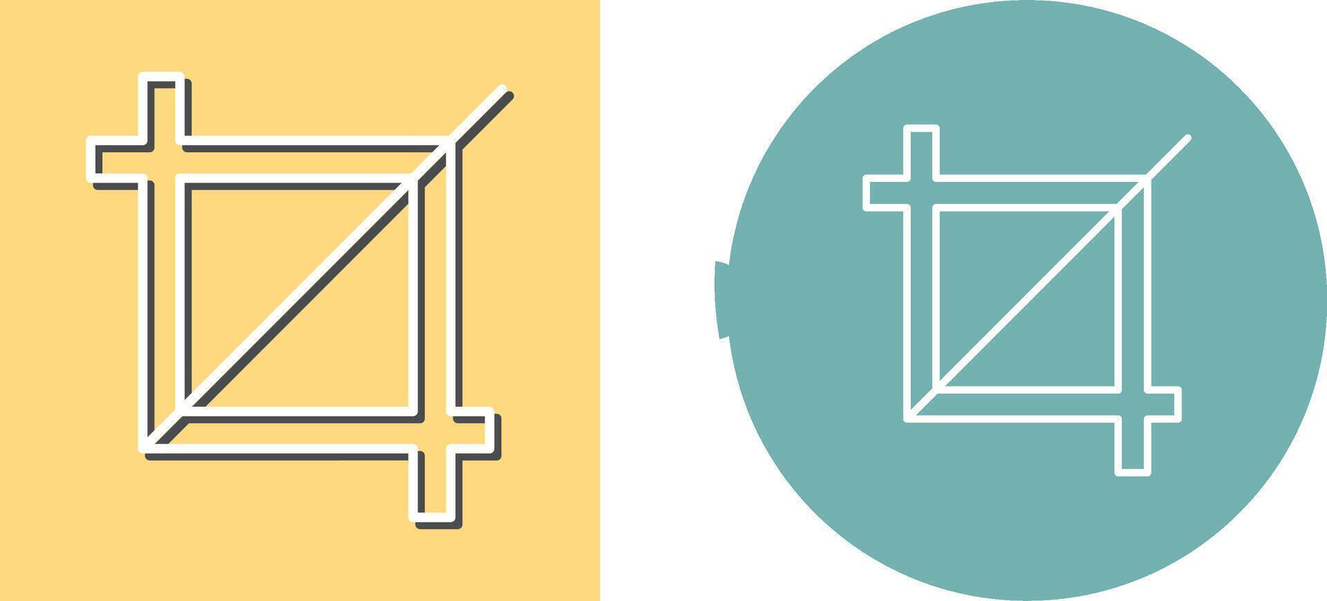 Unique Crop Icon Design vector