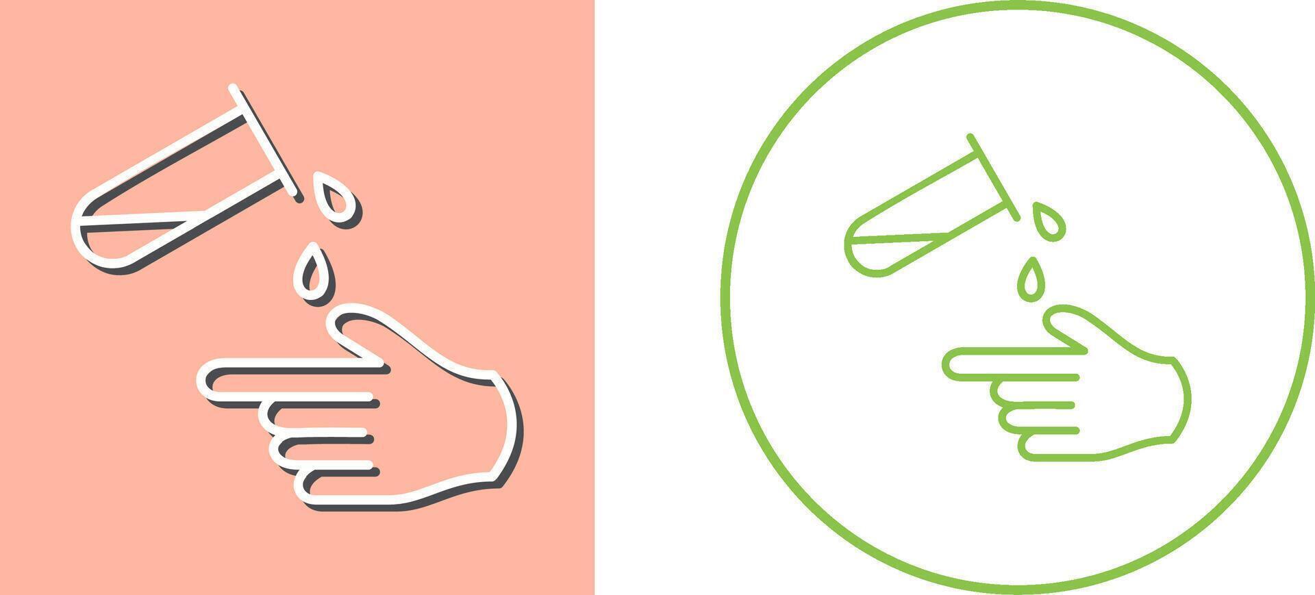 Corrosive Hazard Icon Design vector
