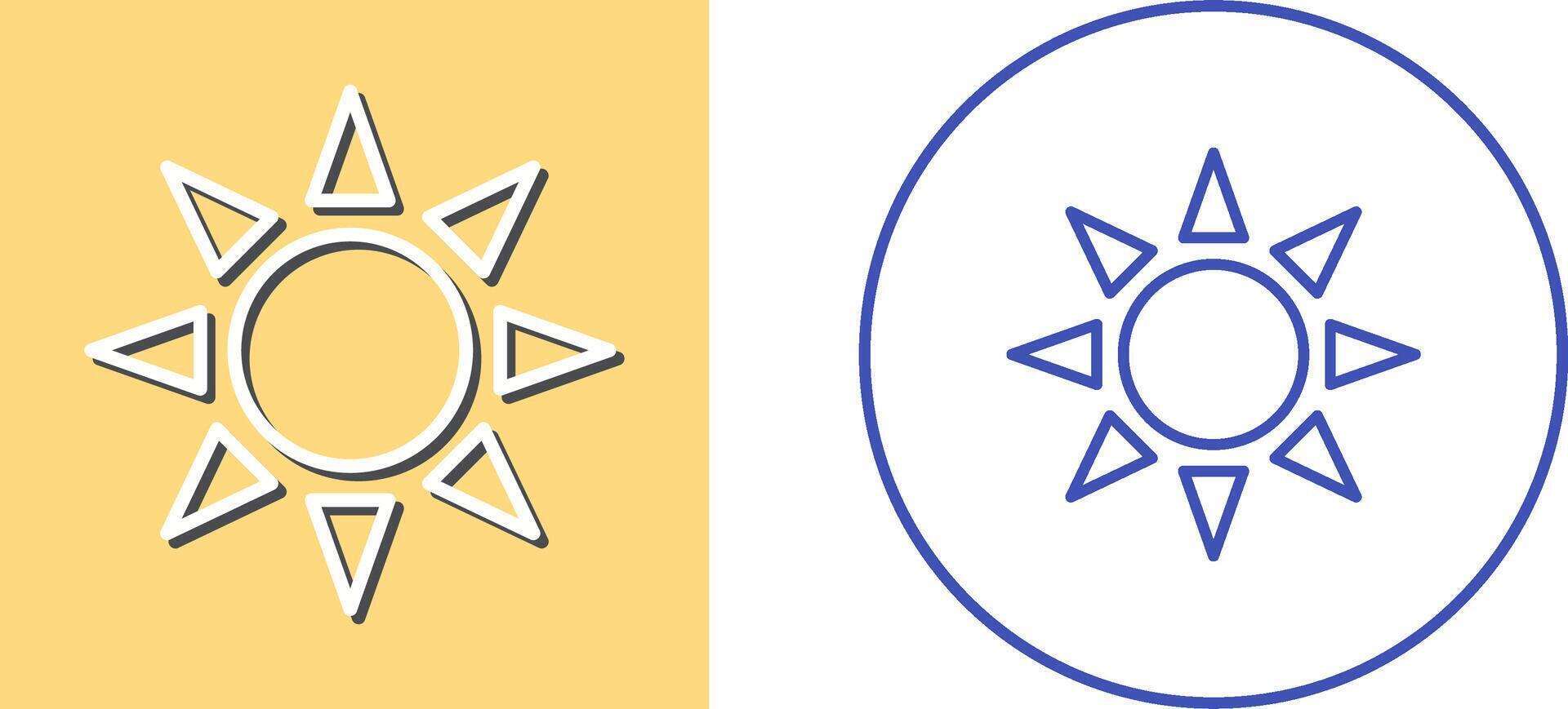 UV Radiation Icon Design vector