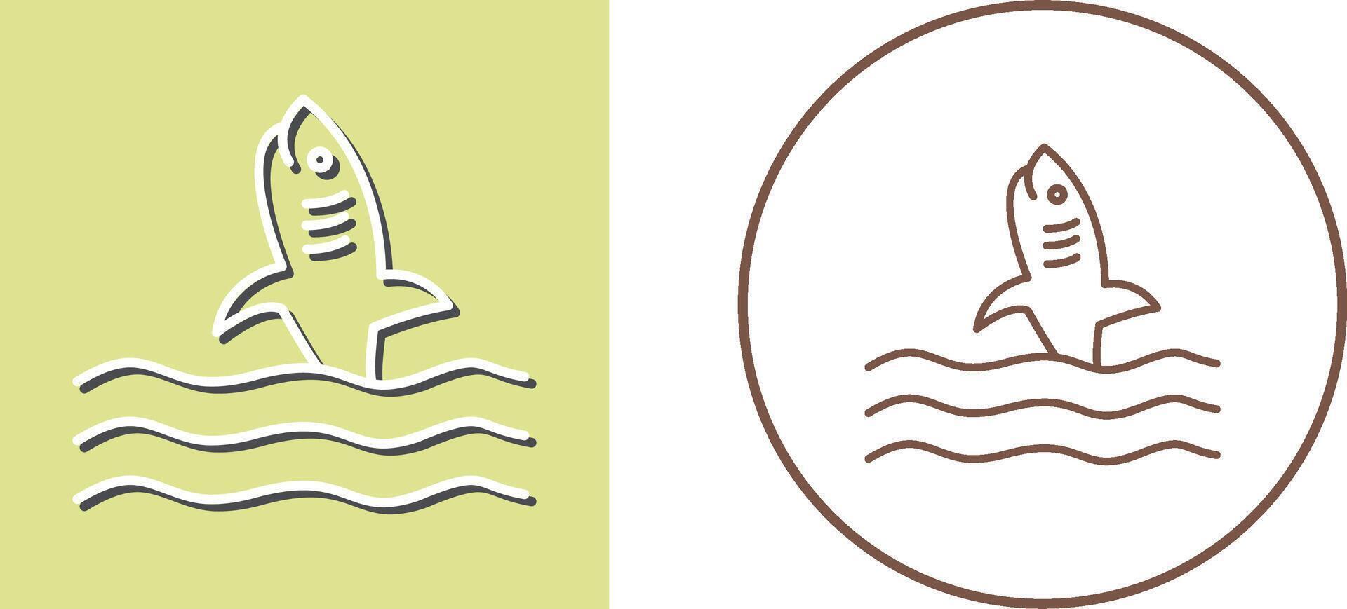 Dangerous Shark Icon Design vector