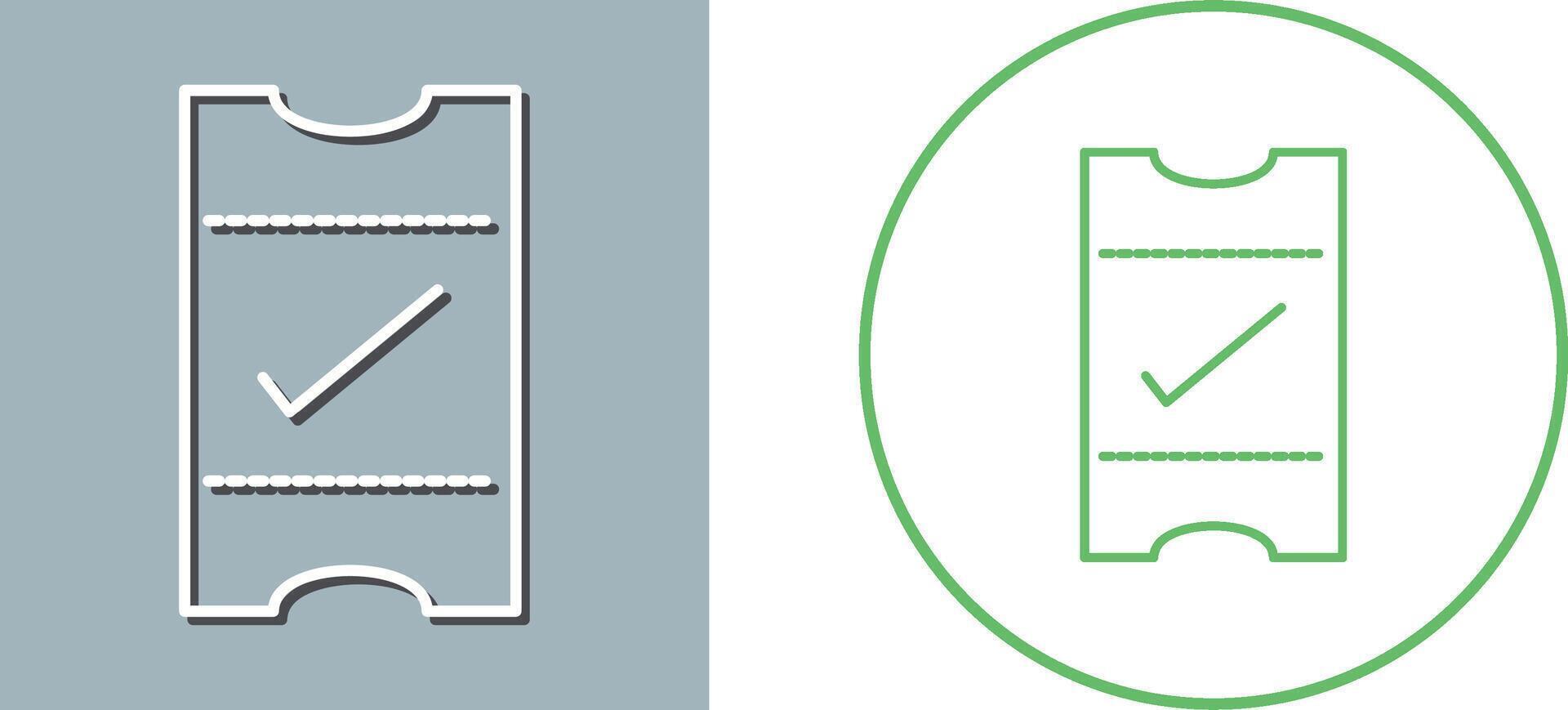 Passes Icon Design vector
