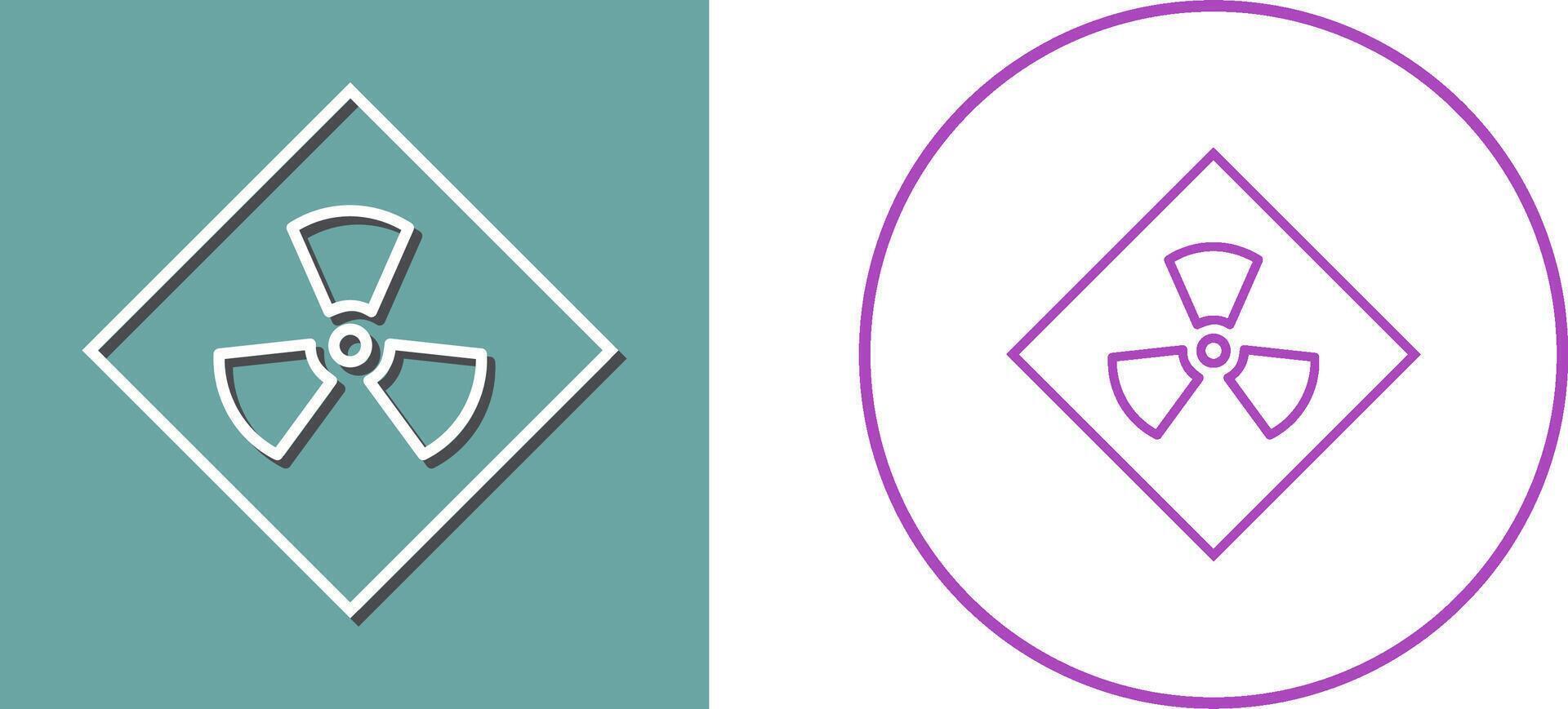 Radiation Icon Design vector