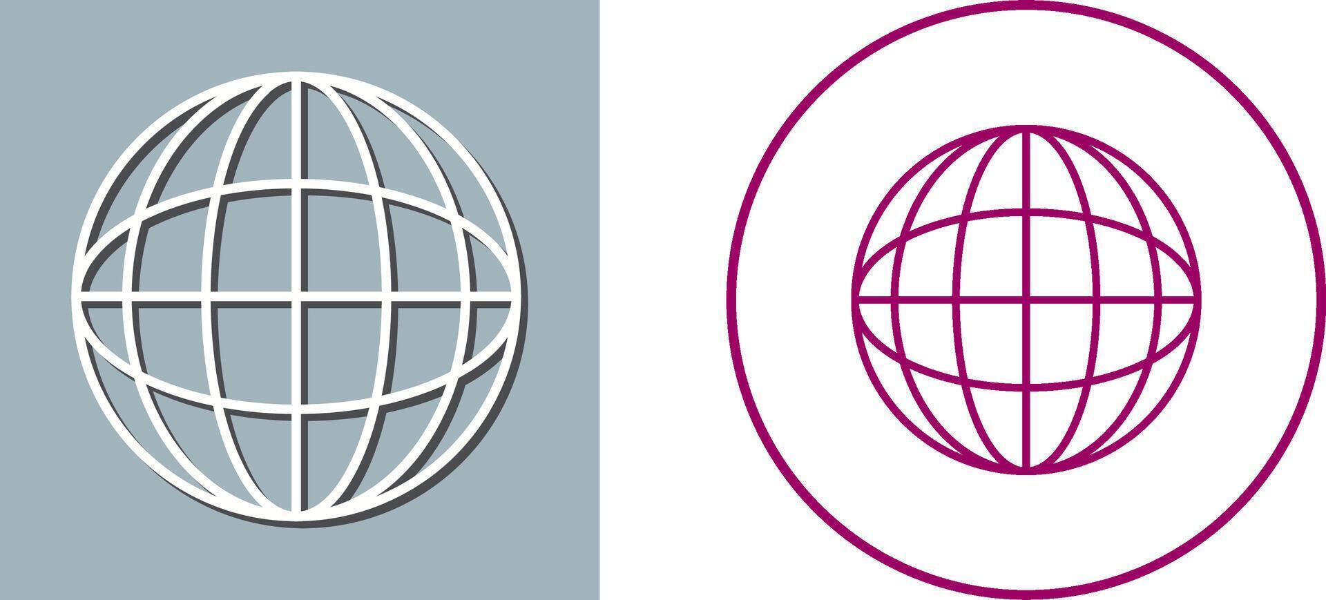 Globe Icon Design vector