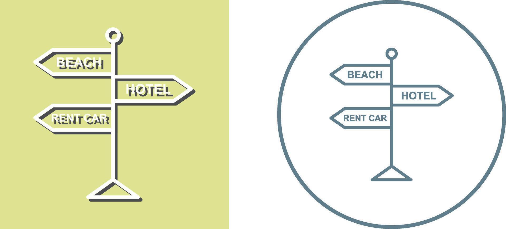 Signboard Icon Design vector