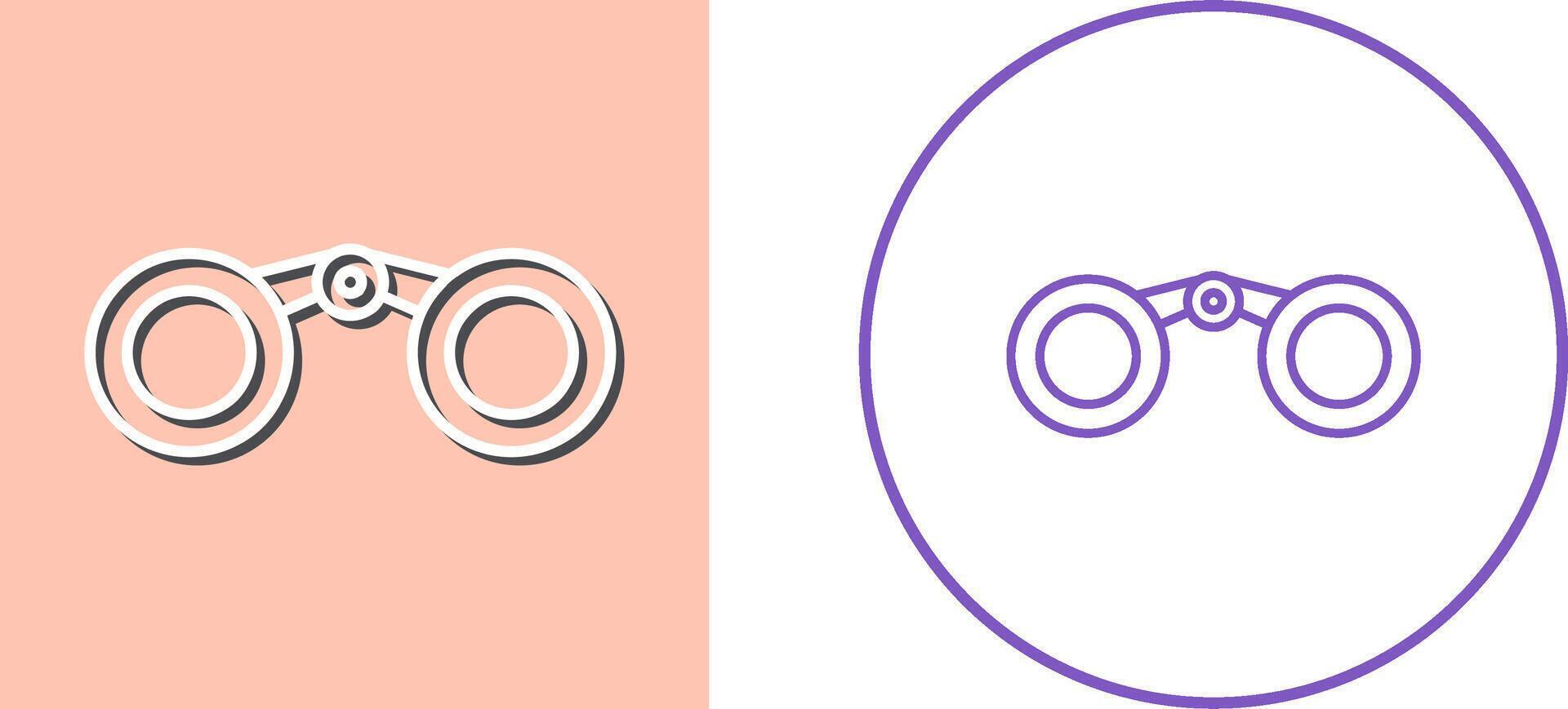 Binoculars Icon Design vector