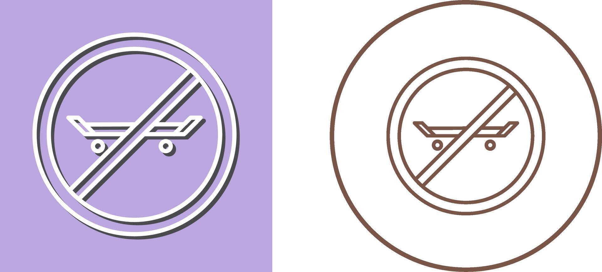 No Skating Icon Design vector