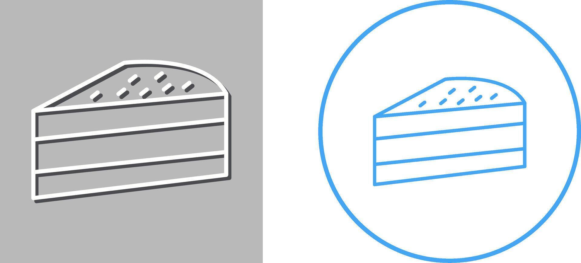 Cake Slice Icon Design vector