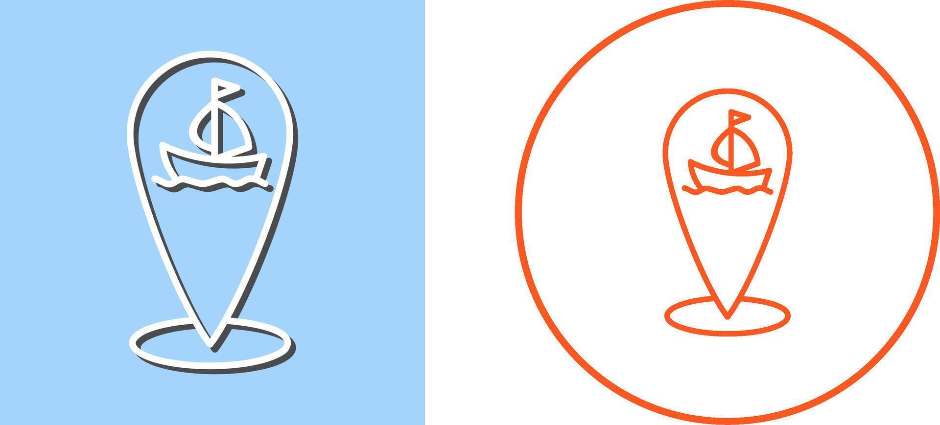 Shipping Location Icon Design vector