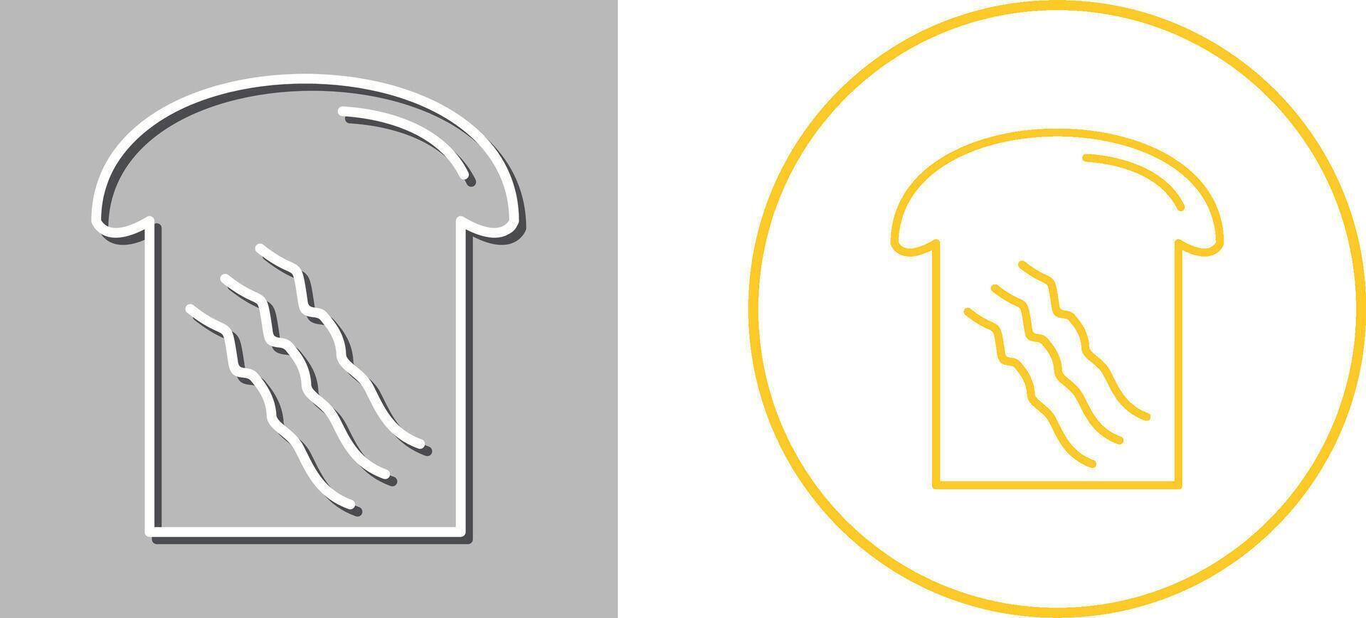 Toast Icon Design vector