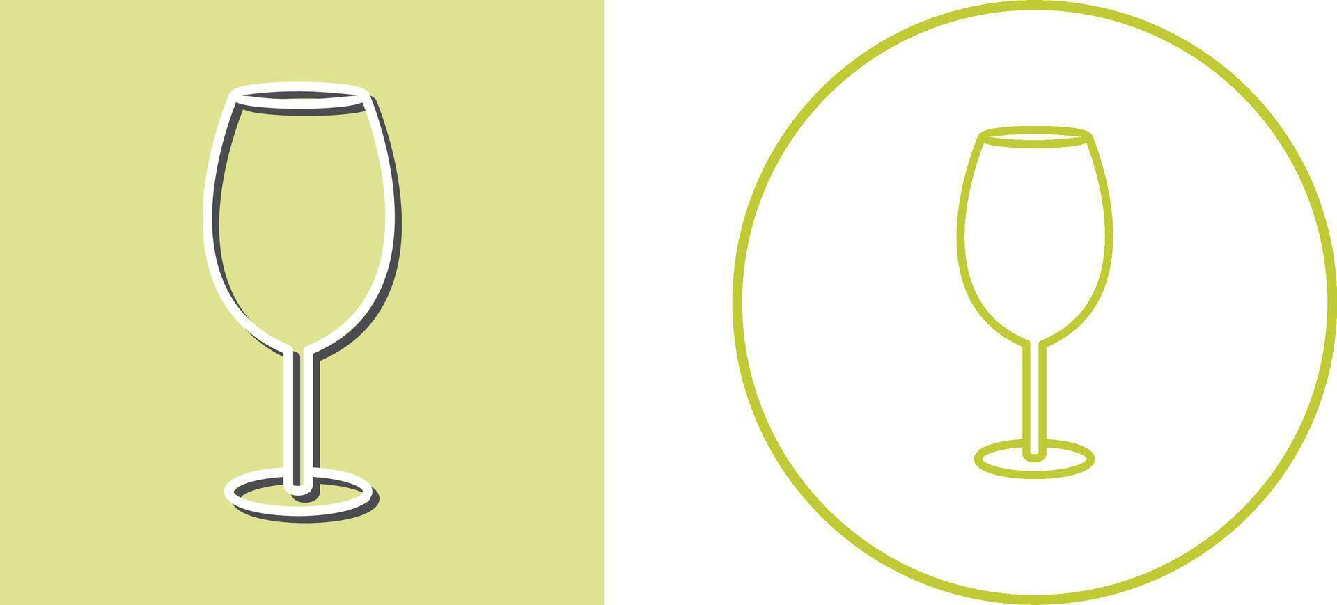 Wine Glass Icon Design vector