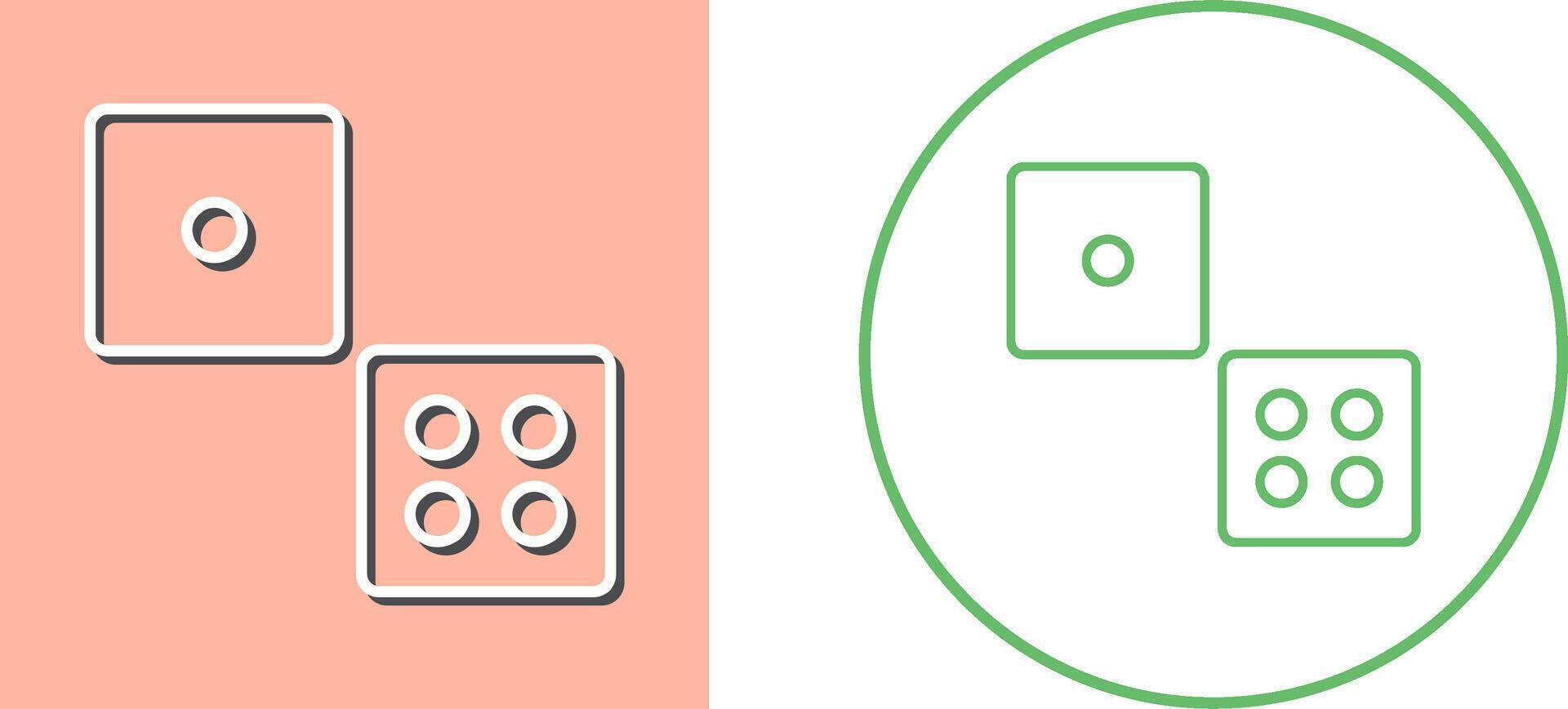 Dice Icon Design vector