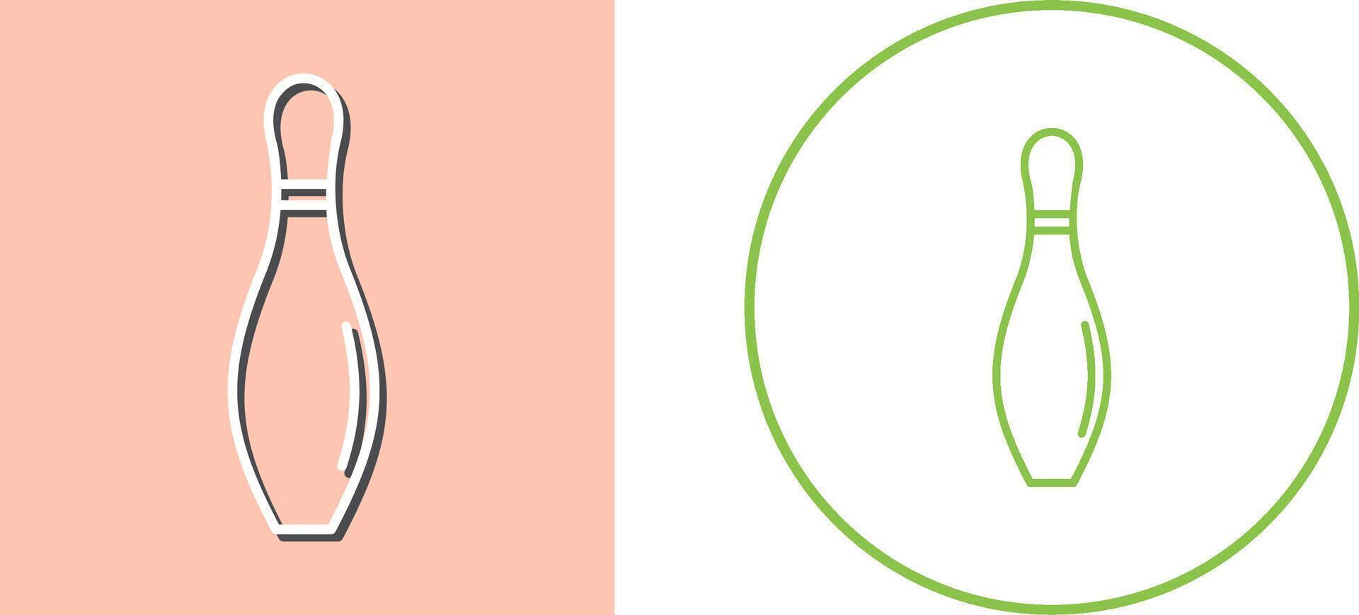 Bowling Pin Icon Design vector
