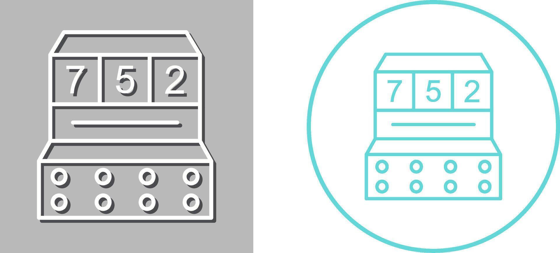 Slot Machine Icon Design vector