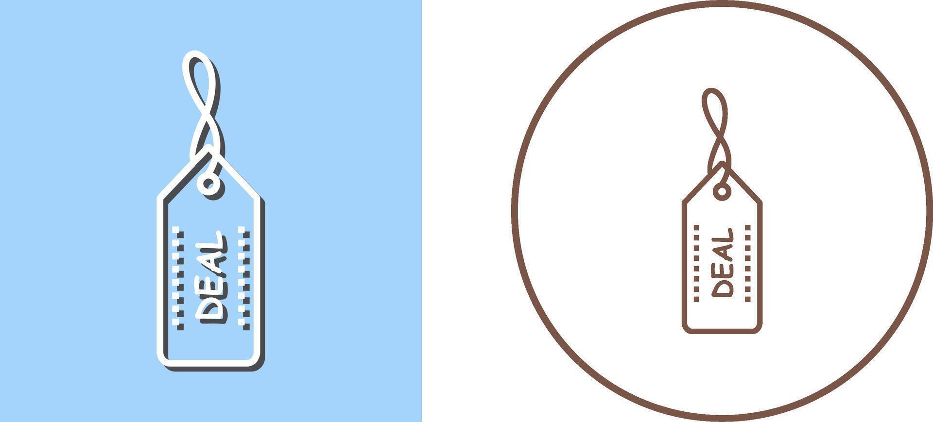Unique Online Deals Icon Design vector