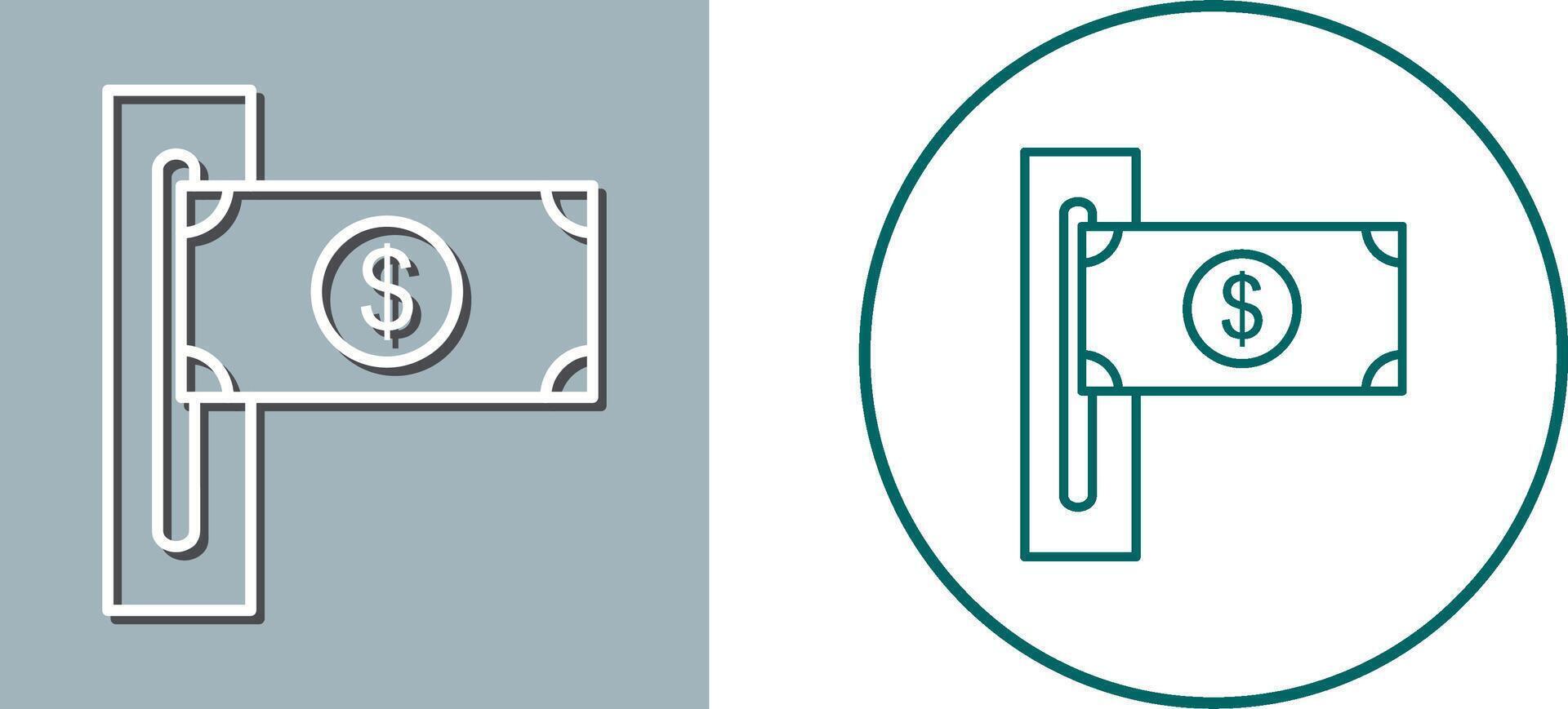 Slot of Bills Icon Design vector