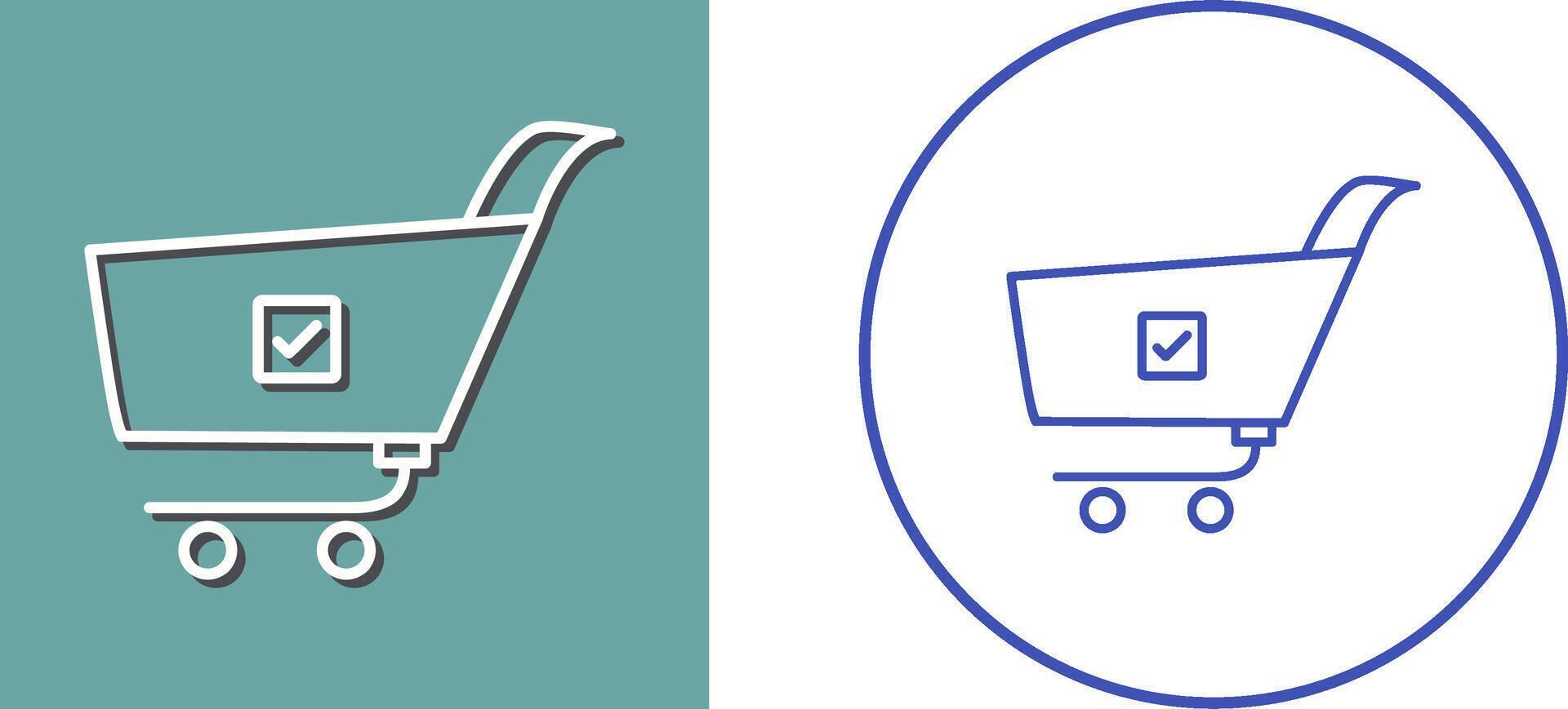 Unique Confirm Order Icon Design vector