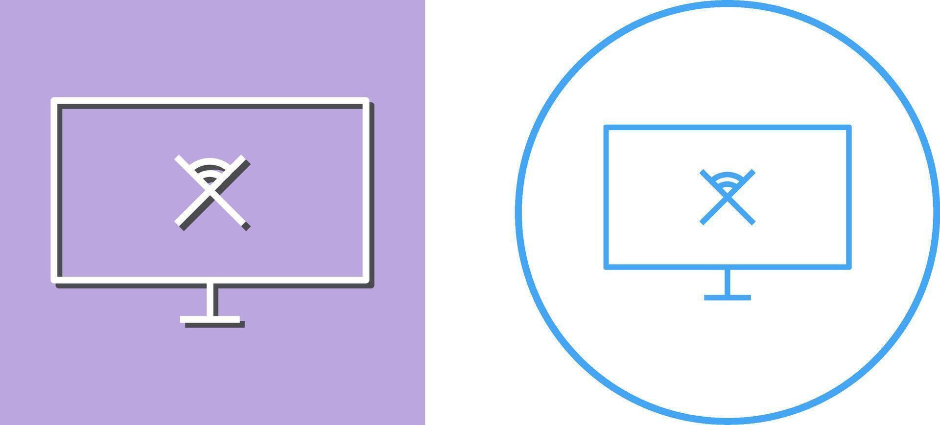 Unique Disconnected Network Icon Design vector
