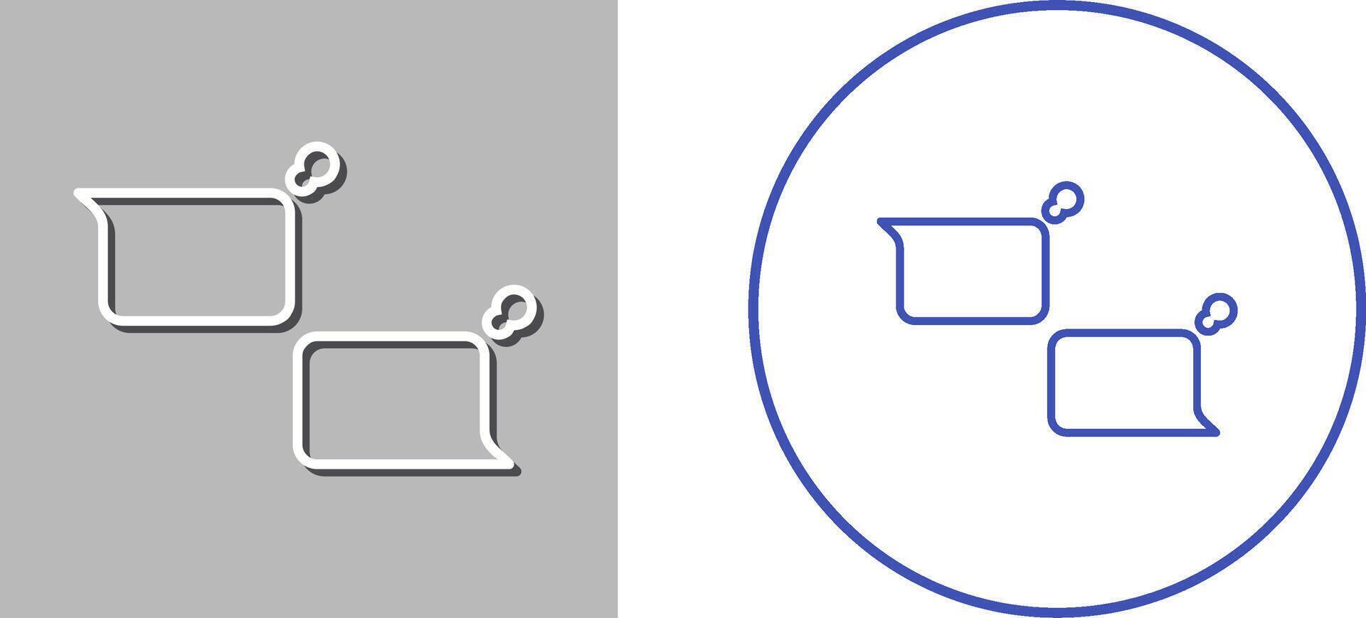 Unique Chatting Icon Design vector