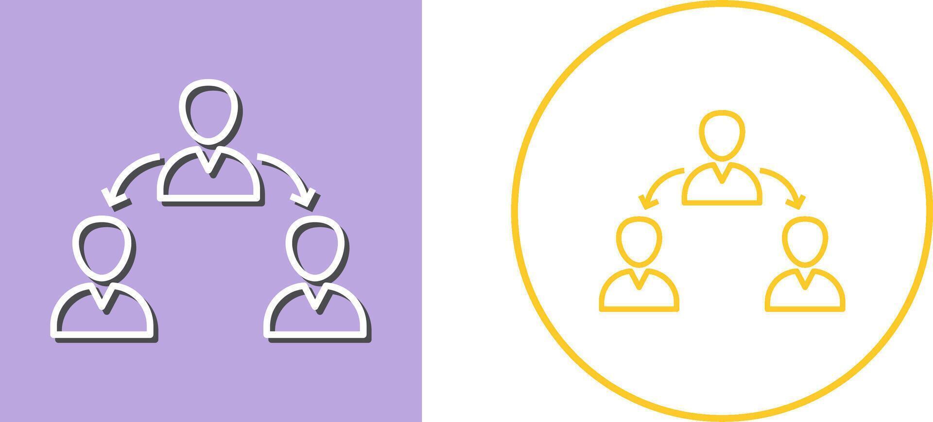 Unique Connected Users Icon Design vector