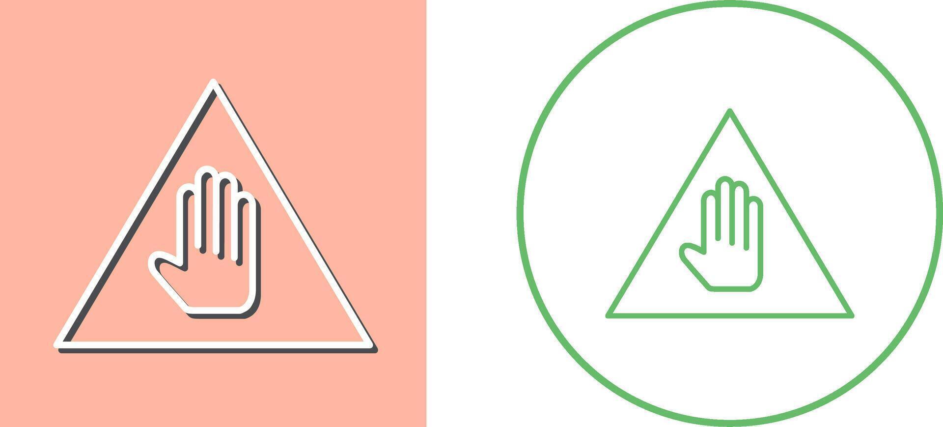 Unique Warning Icon Design vector