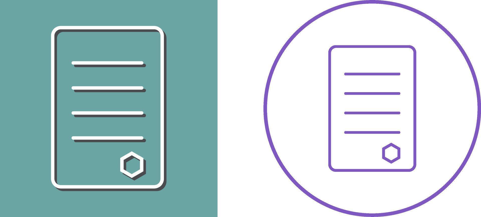 Unique Reports Icon Design vector