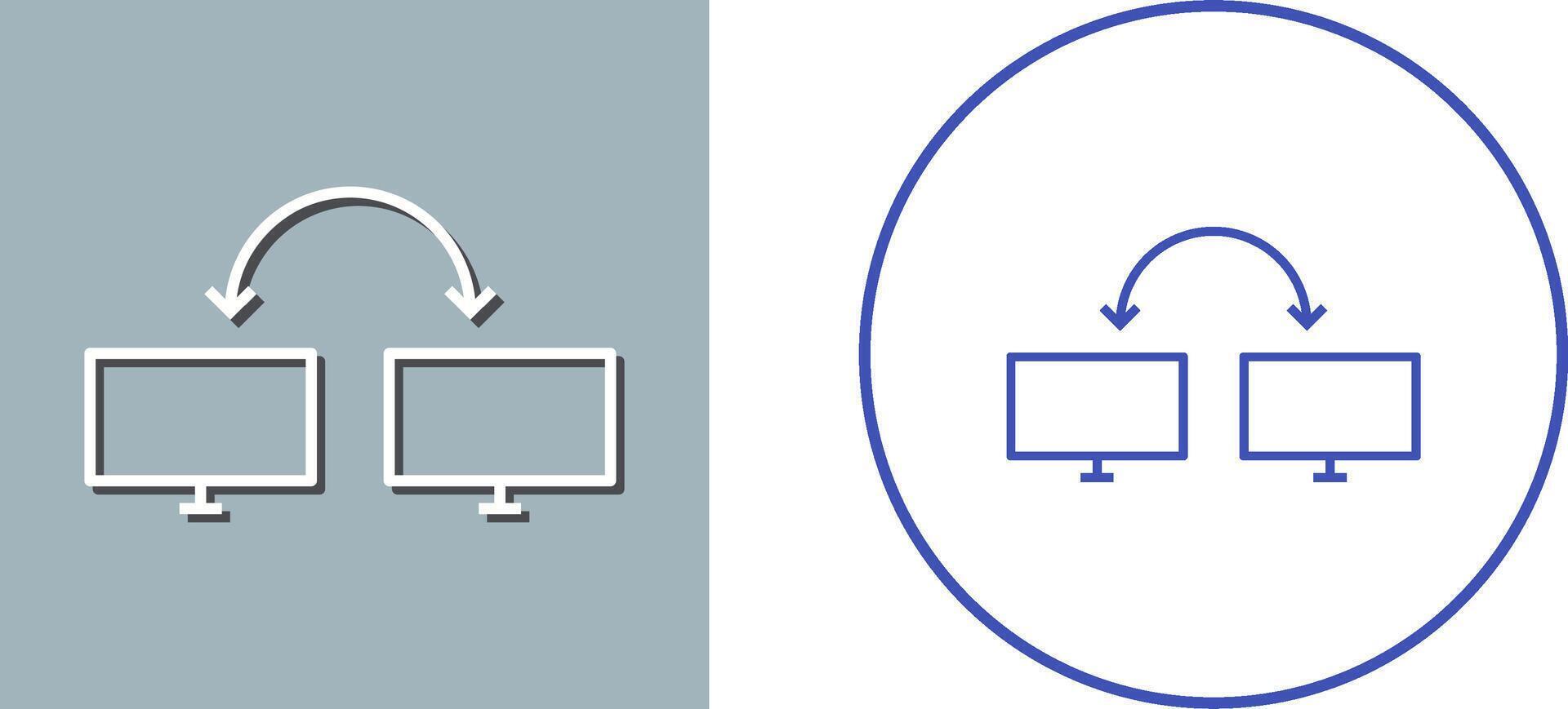 Unique Connected Systems Icon Design vector