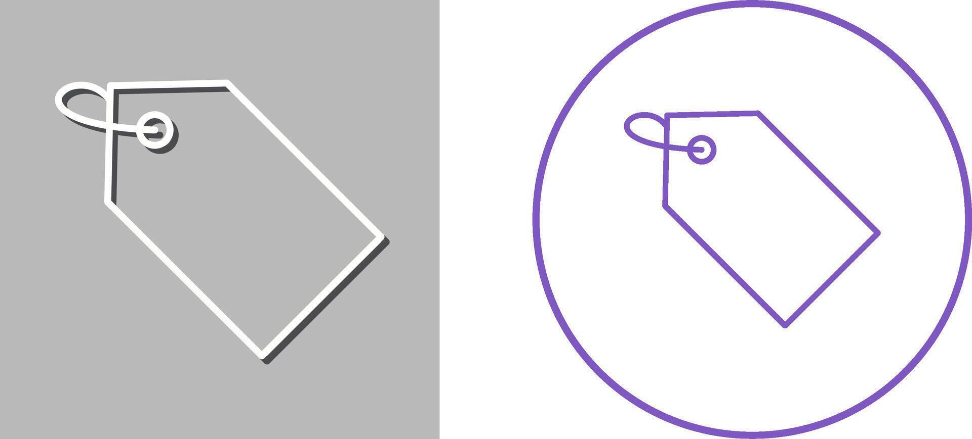 Unique Tag Icon Design vector